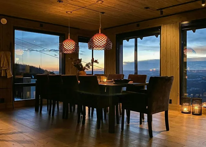 Prázdninový dům Ski-Inski-Out Cabin In Hafjell With View Øyer